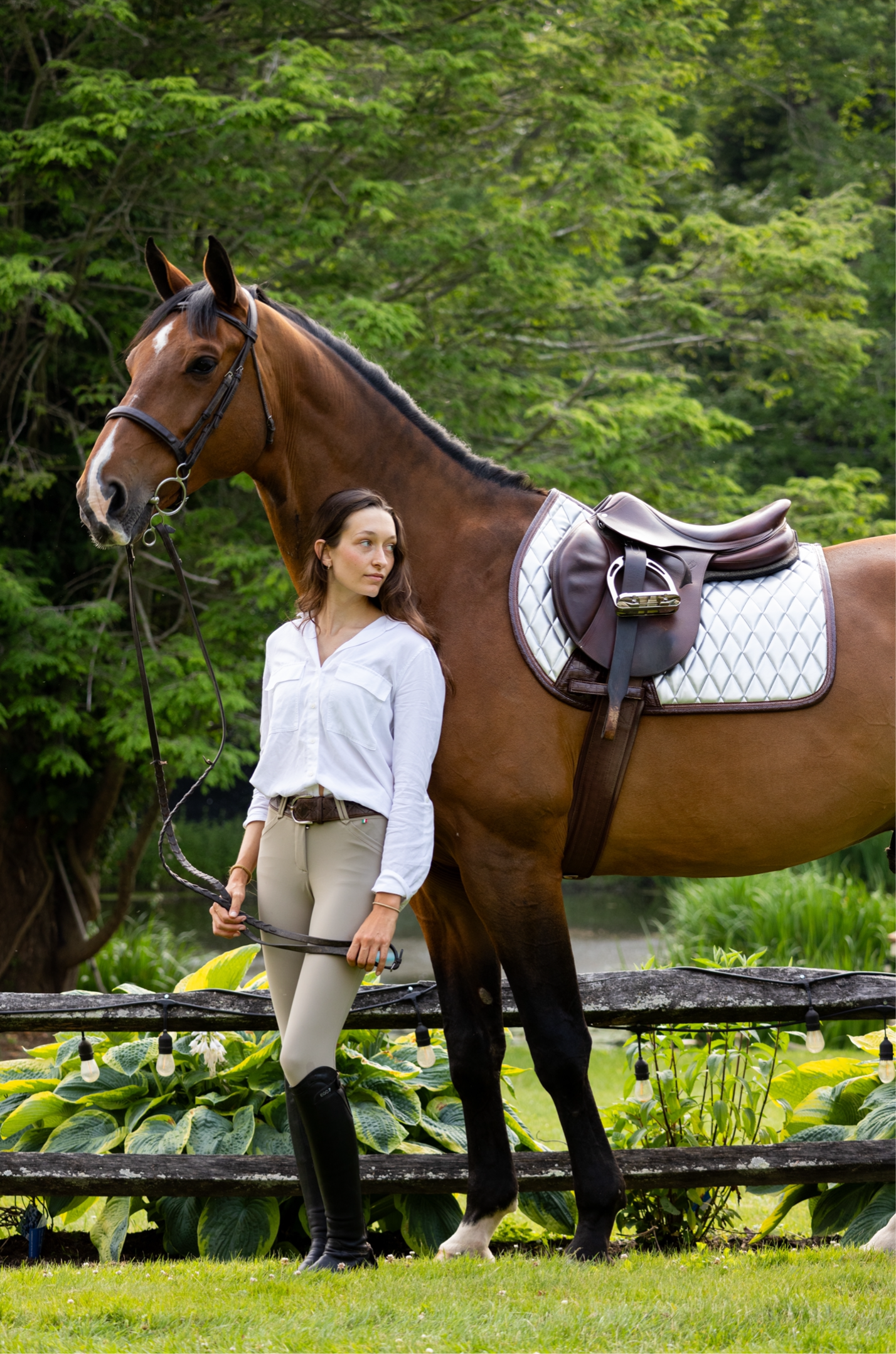 Jump Saddle Pad | Chrome - Riders Choice Supply Co