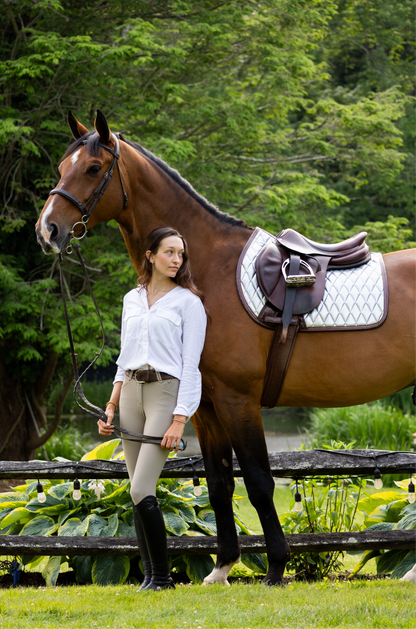 Jump Saddle Pad | Chrome - Riders Choice Supply Co