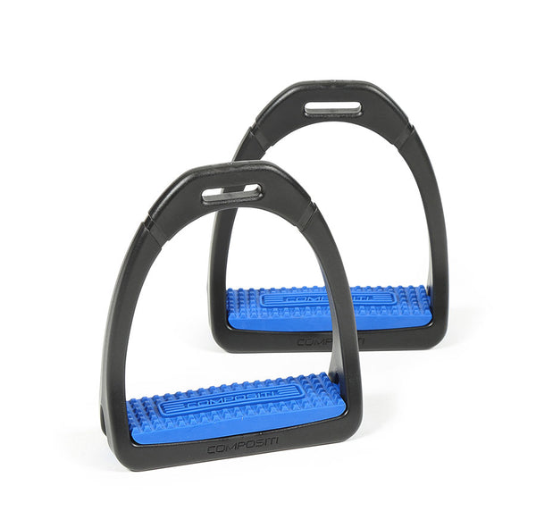 Shires "Compositi" Premium Profile Stirrups- Purple Child Size 4" - Riders Choice Supply Co
