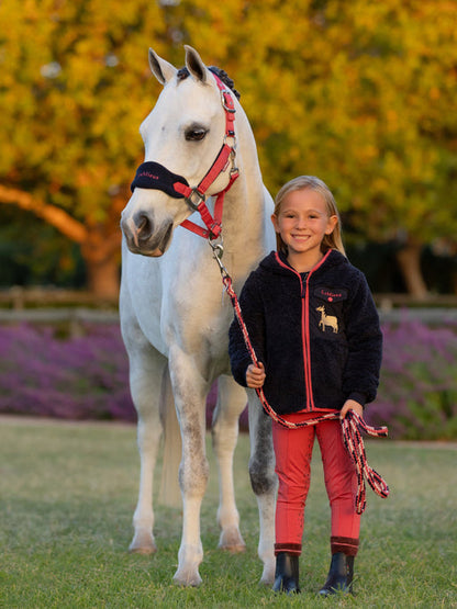 LeMieux Mini Vogue Halter and Lead for Mini Horse - Damson