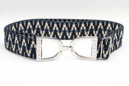 Lantanas - 1.5" Silver Stirrup Elastic Belt - Riders Choice Supply Co