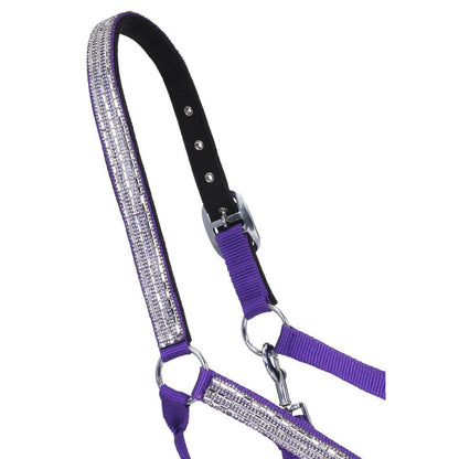 Tough1 Nylon Horse Halter with Crystals