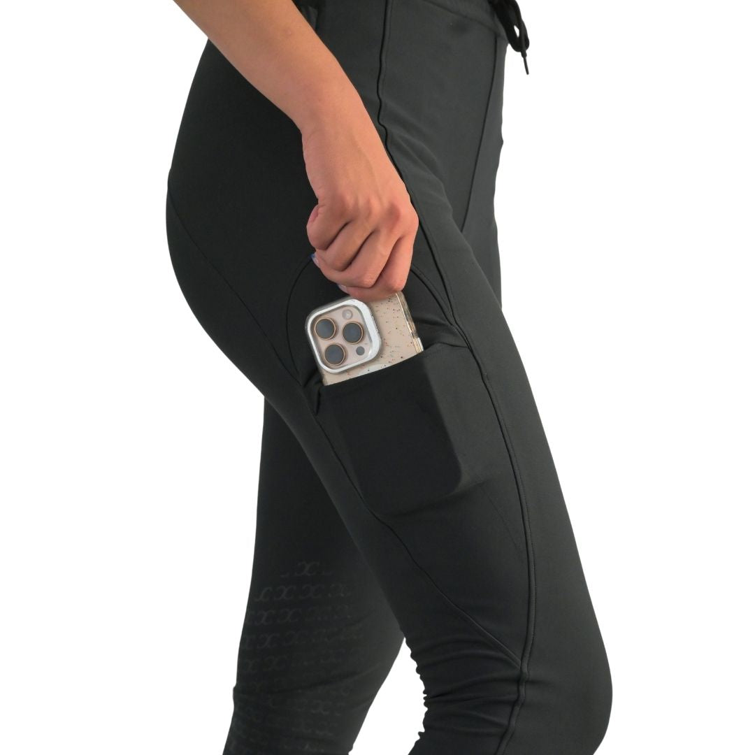 Drawstring Breeches in Black - Riders Choice Supply Co