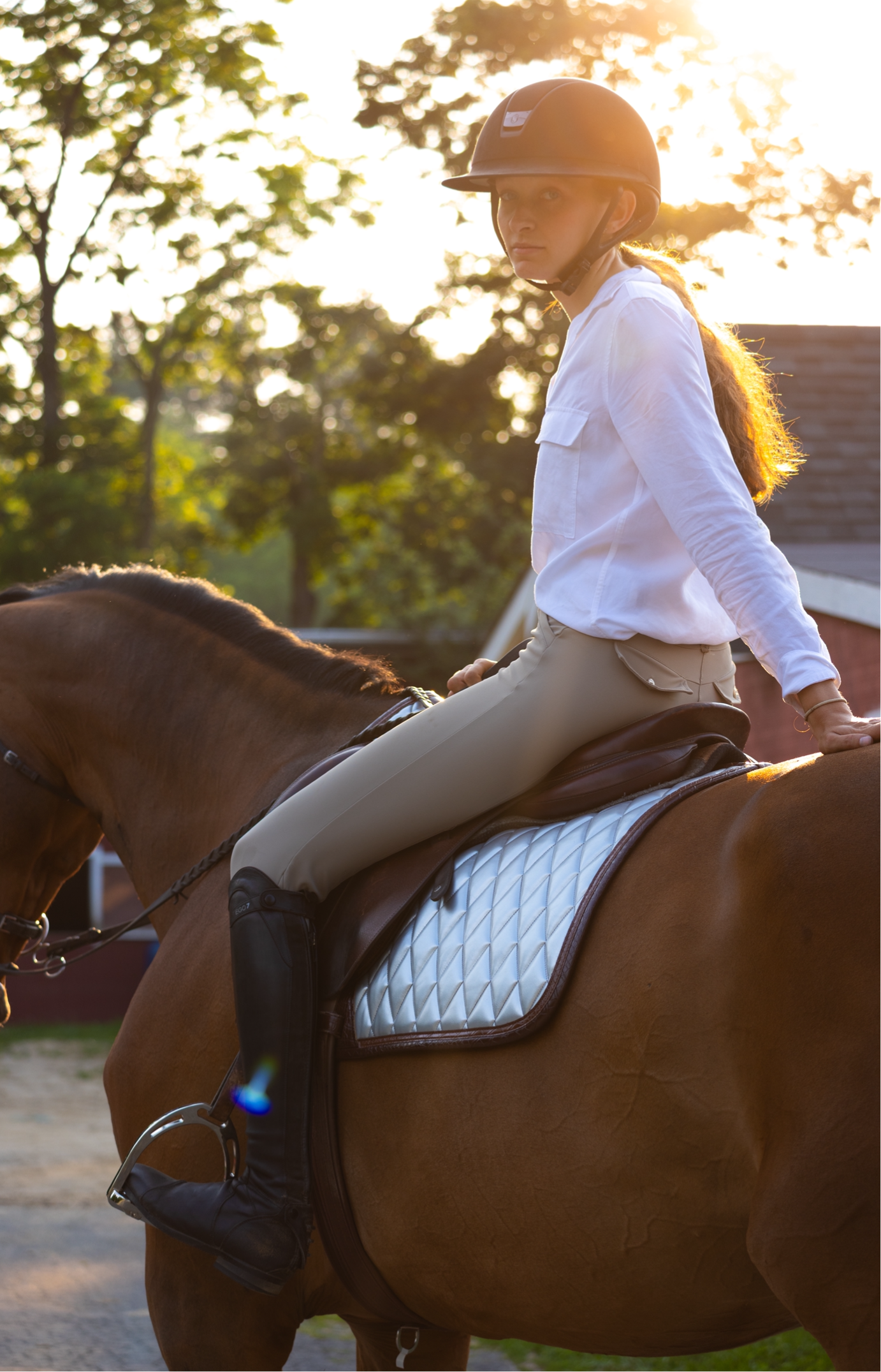 Jump Saddle Pad | Chrome - Riders Choice Supply Co