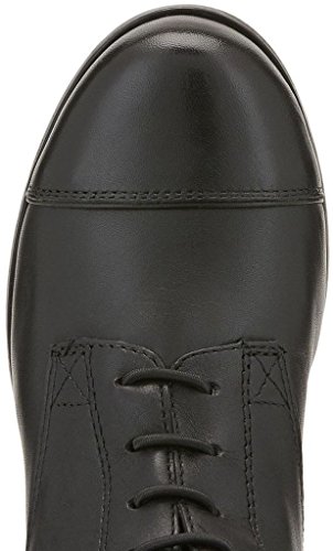 Kid's Heritage Contour Field Zip Tall Riding Boots in Black Leather, US 5 B Medium Tall  Slim Calf