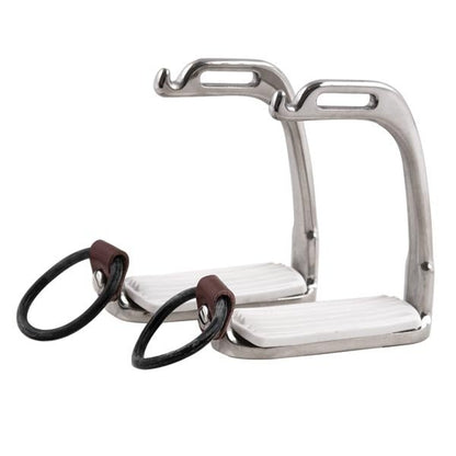 SHIRES Fillis Peacock Safety Stirrup Irons 4" - Riders Choice Supply Co
