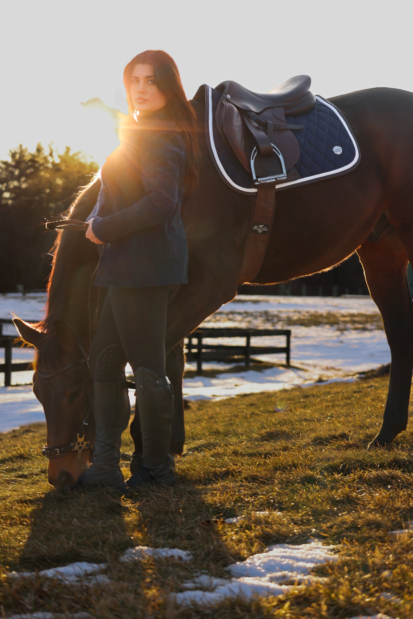 Jump Saddle Pad | Navy - Riders Choice Supply Co