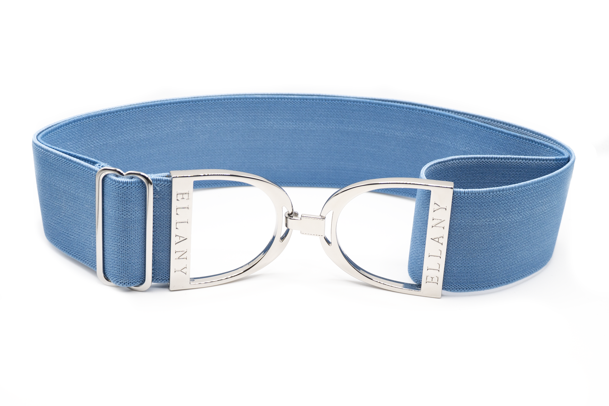 Cornflower - 2" Silver Stirrup Elastic Belt - Riders Choice Supply Co