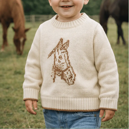 Tiny Trotter Horse Toddler Sweater