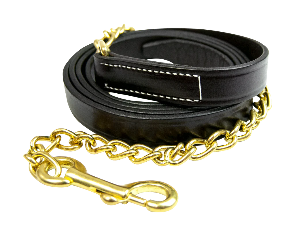 Walsh Leather Lead with 24" Chain