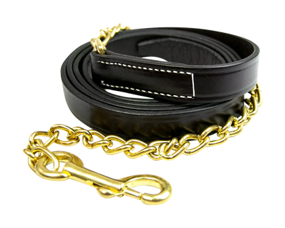 Walsh Leather Lead with 24" Chain