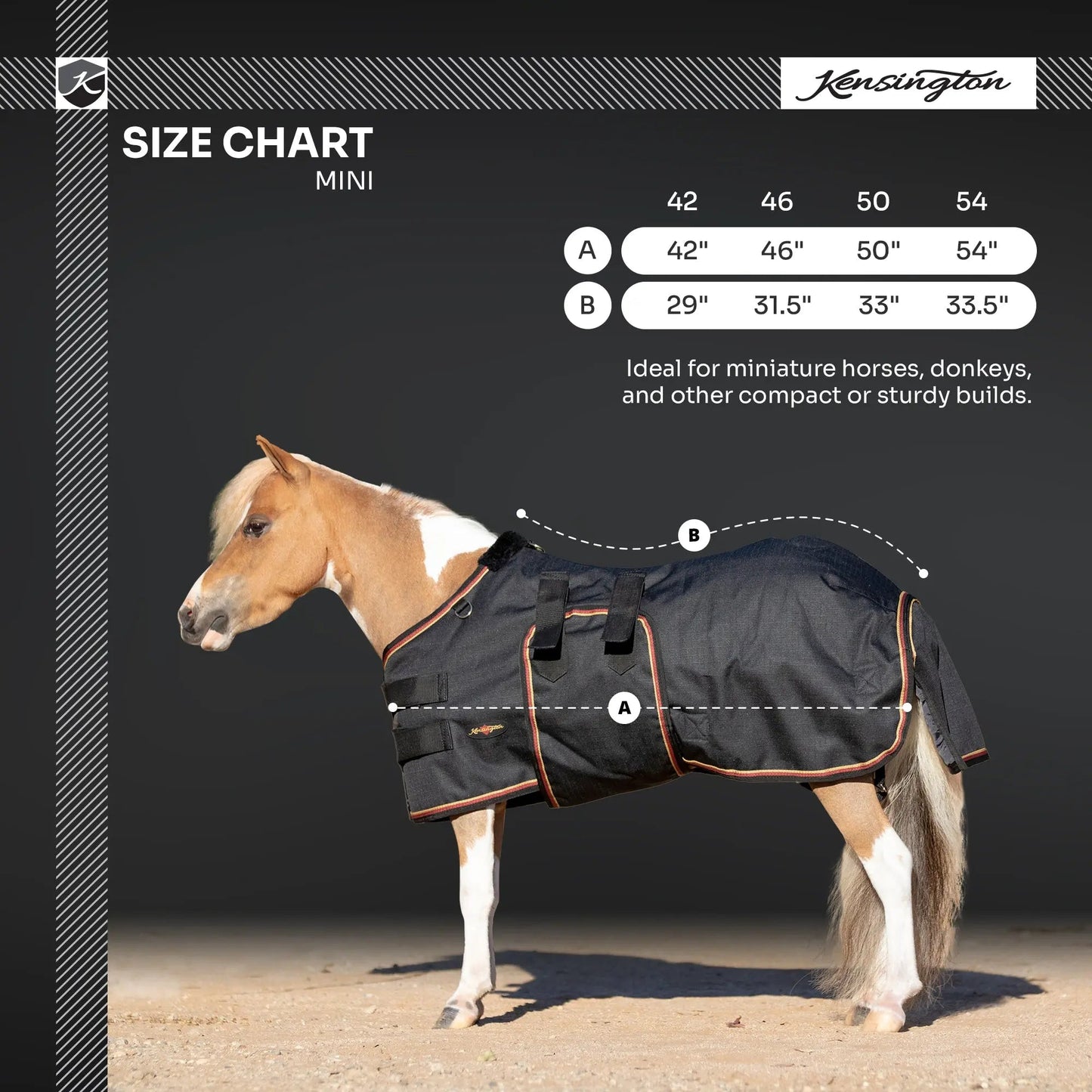 Mini 80G Light Weight Horse Winter Turnout Blanket - Waterproof & Breathable - Riders Choice Supply Co
