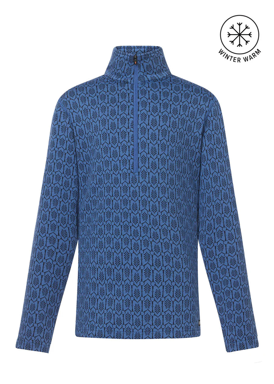 Kerrits Equestrian Kids Snaffle Fleece Half Zip Top - Blue Moon - Riders Choice Supply Co