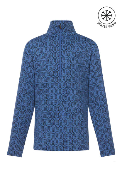 Kerrits Equestrian Kids Snaffle Fleece Half Zip Top - Blue Moon - Riders Choice Supply Co