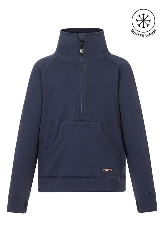 Kerrits Kids Etched Half Zip Sweatshirt- Galaxy Blue - Riders Choice Supply Co