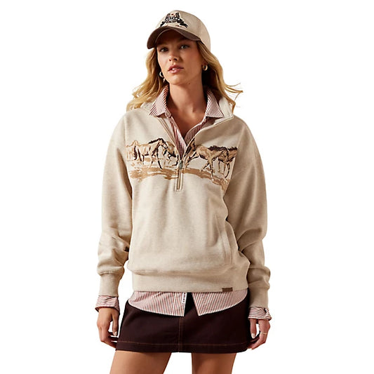 Ariat Women's Running Wild 1/2 Zip Sweatshirt
