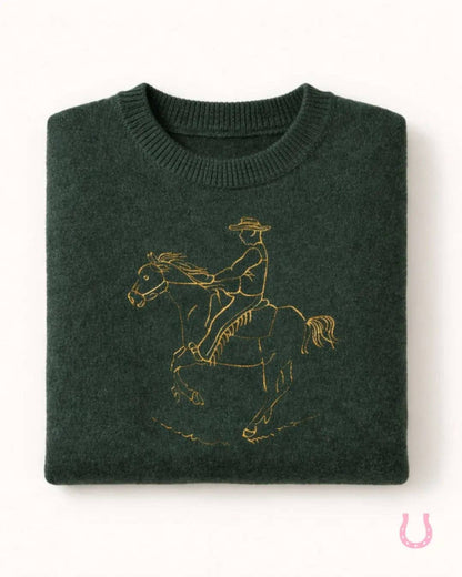 Bridle Up Rider Sweater (Green)