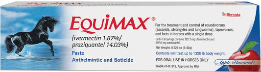DURVET EQUIMAX DEWORMER PASTE FOR HORSES