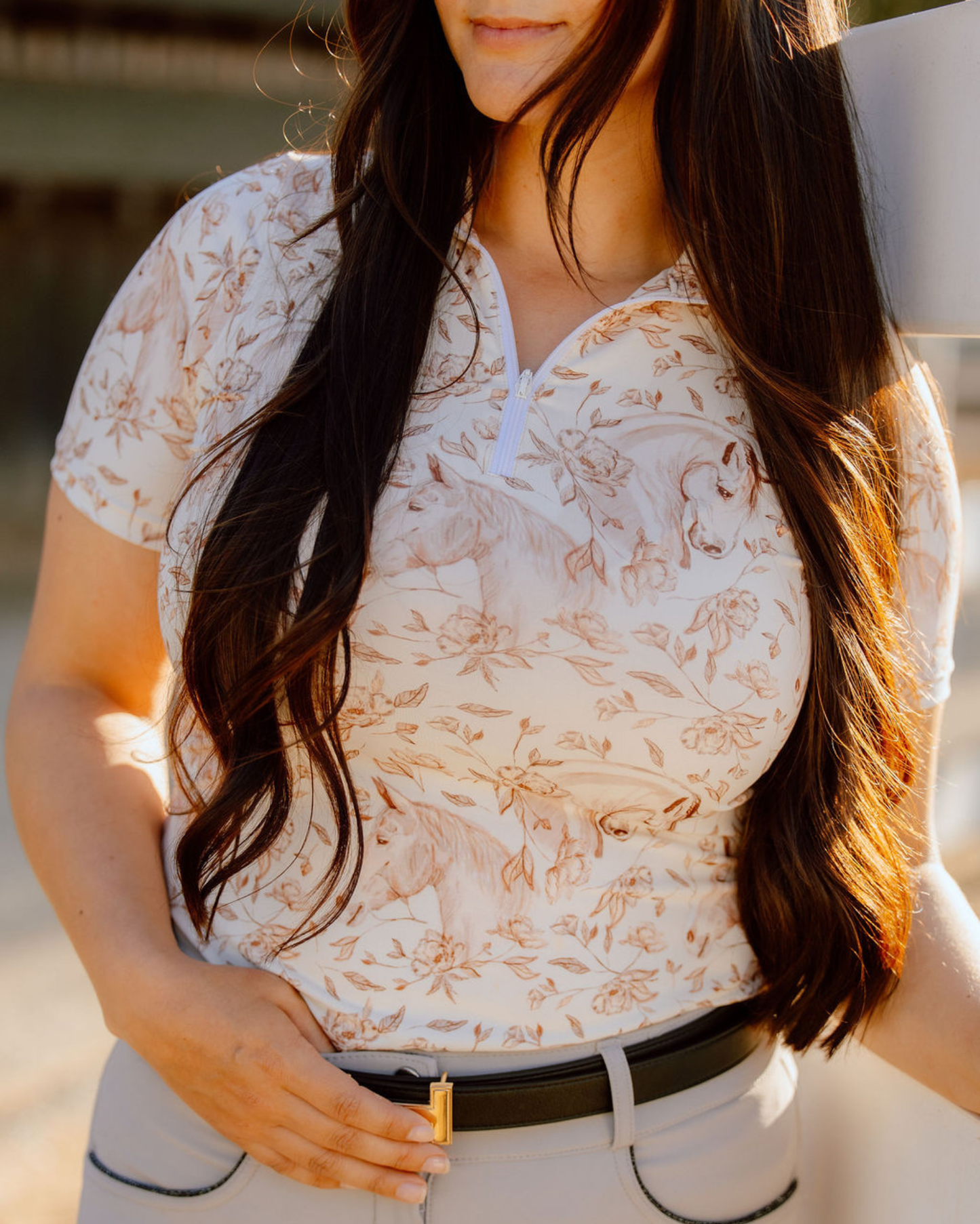 D. D. Connection Collection SEPIA Short Sleeve Signature Sunshirt