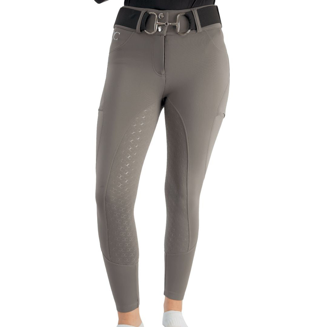 Dove Grey Mid-Weight Winter Full Seat Breeches - Riders Choice Supply Co