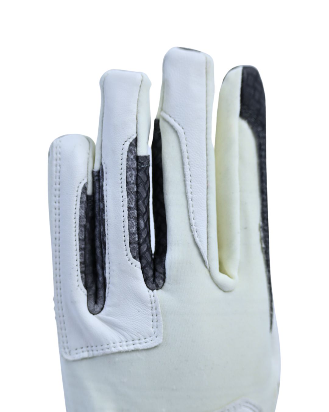 Oil-Tac Copper Tech™️ Leather Premium Riding Glove in White - Riders Choice Supply Co