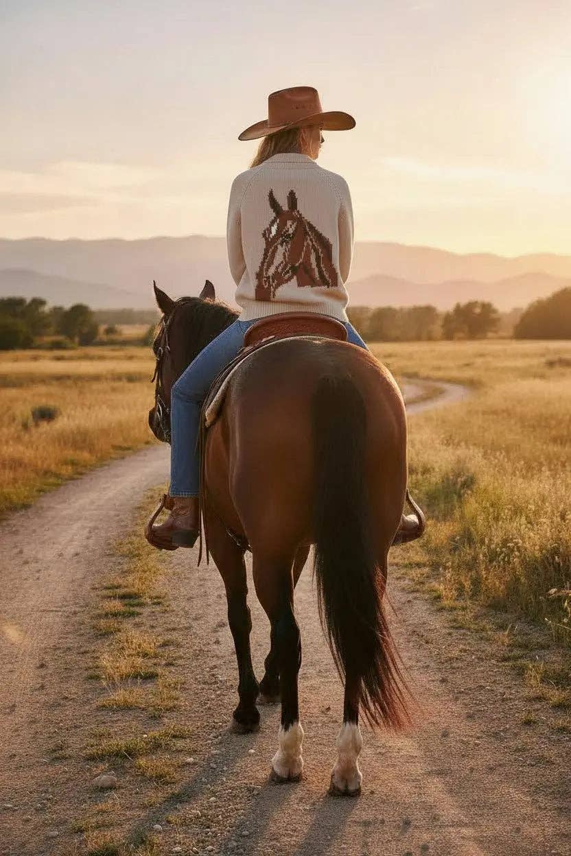 Equine Embrace Jacquard Sweater
