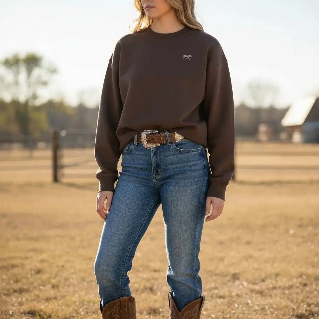 Chestnut Charm Horse Sweatshirt