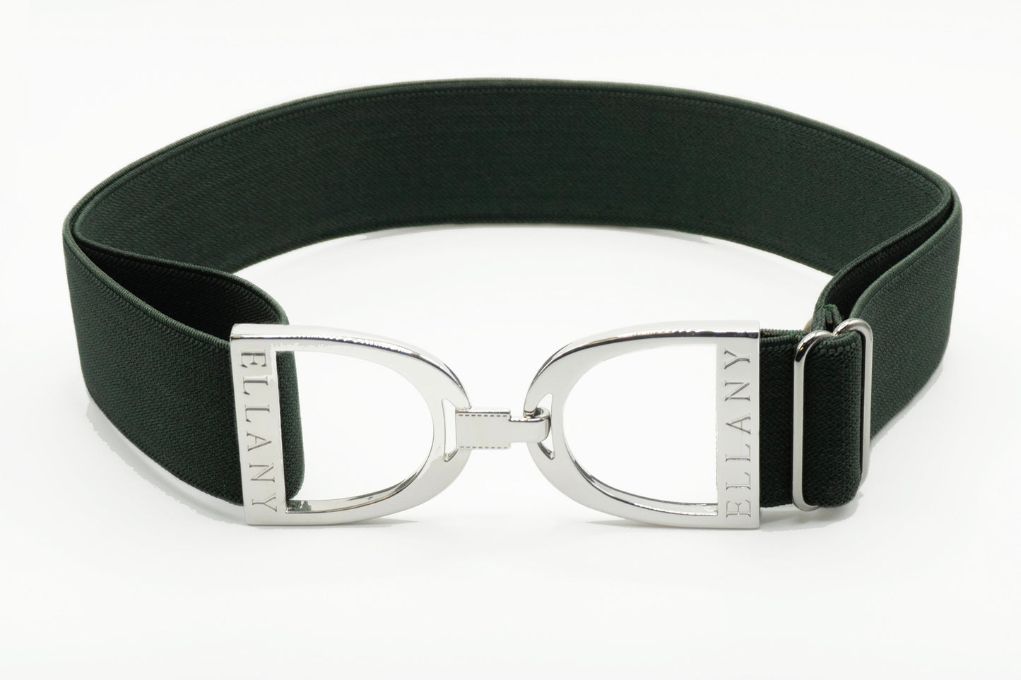 Hunter - 1.5" Silver Stirrup Elastic Belt