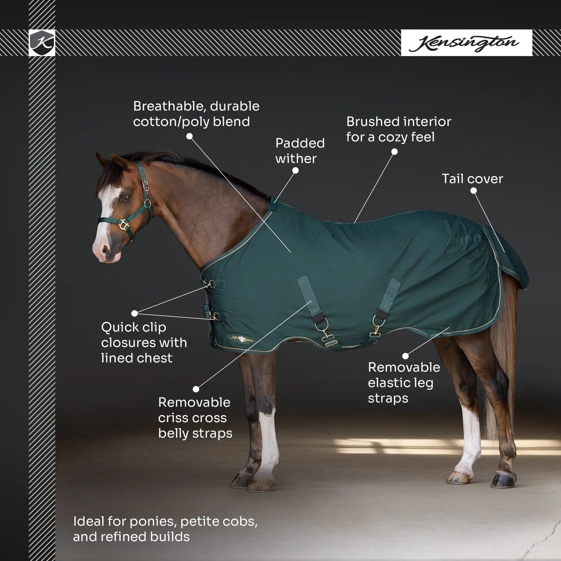 Pony Poly Cotton Day Sheet - Breathable Stable Sheet - Riders Choice Supply Co