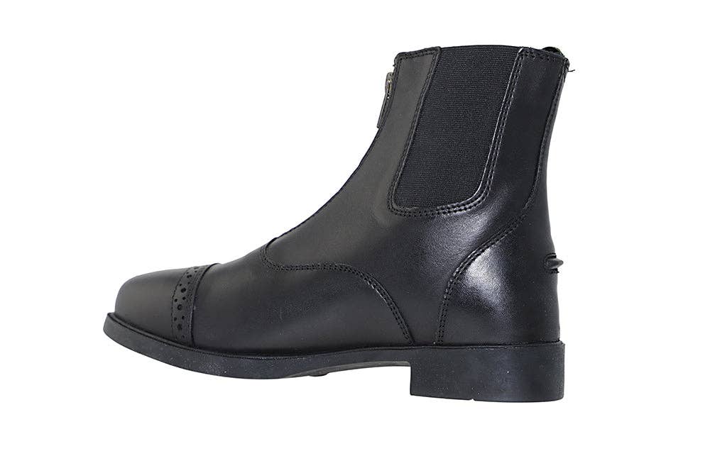 Adult Zip Up Synthetic Leather Paddock Boots: 7 - Riders Choice Supply Co