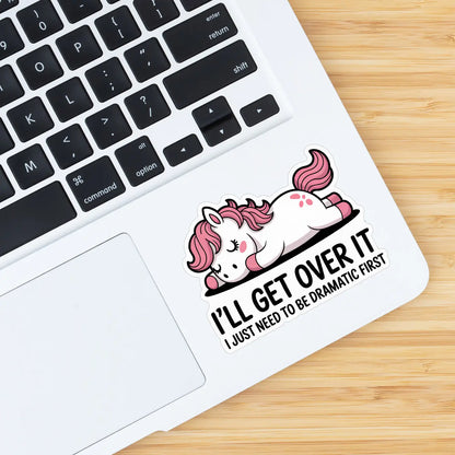 MyFancyPony Equestrian Horse Sticker -Waterproof- Get Over It