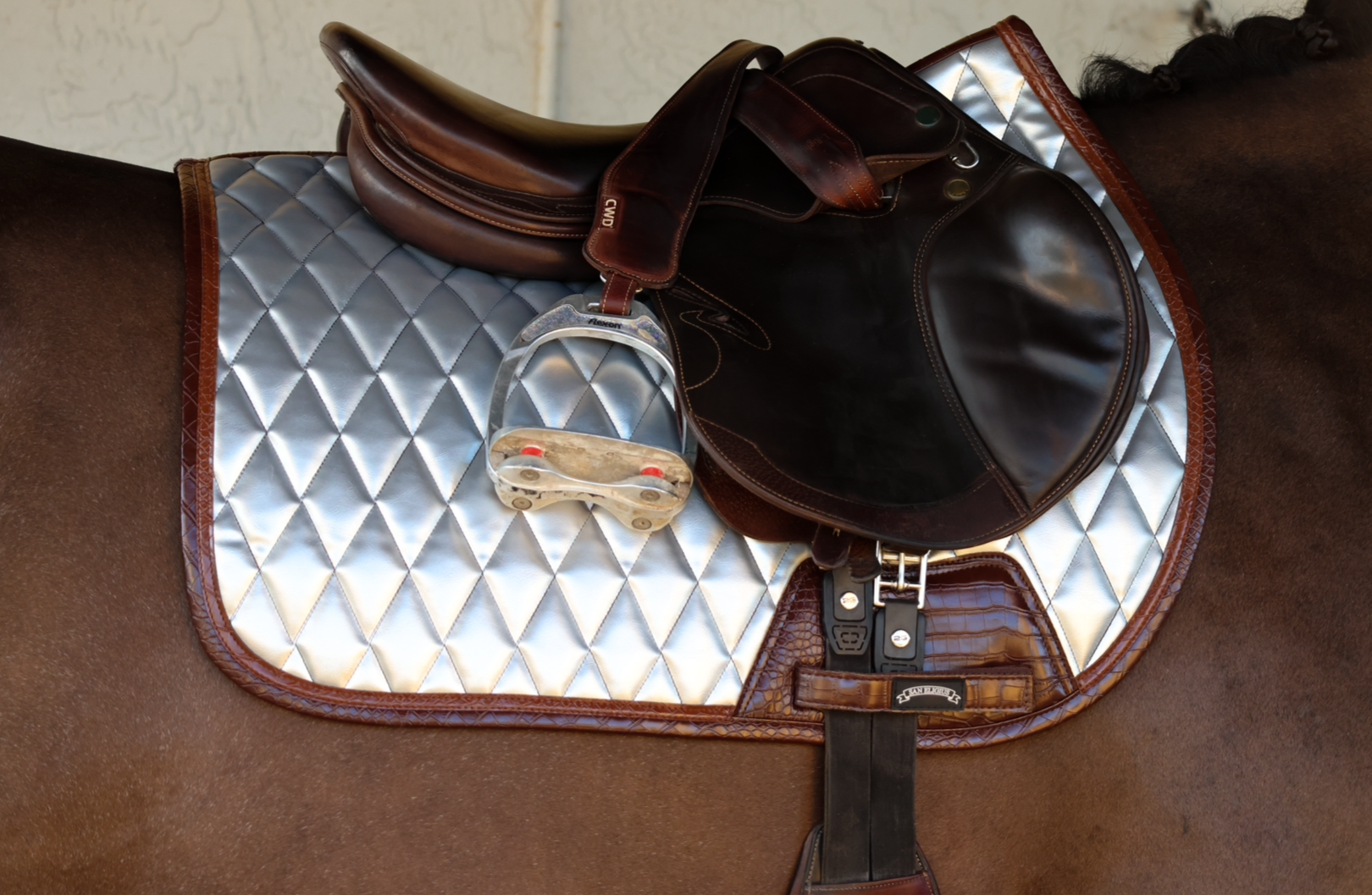 Jump Saddle Pad | Chrome - Riders Choice Supply Co