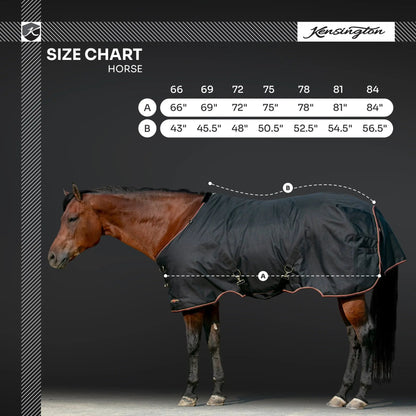 1200D Lightweight 80g Horse Winter Turnout Blanket - Waterproof & Breathable - Riders Choice Supply Co