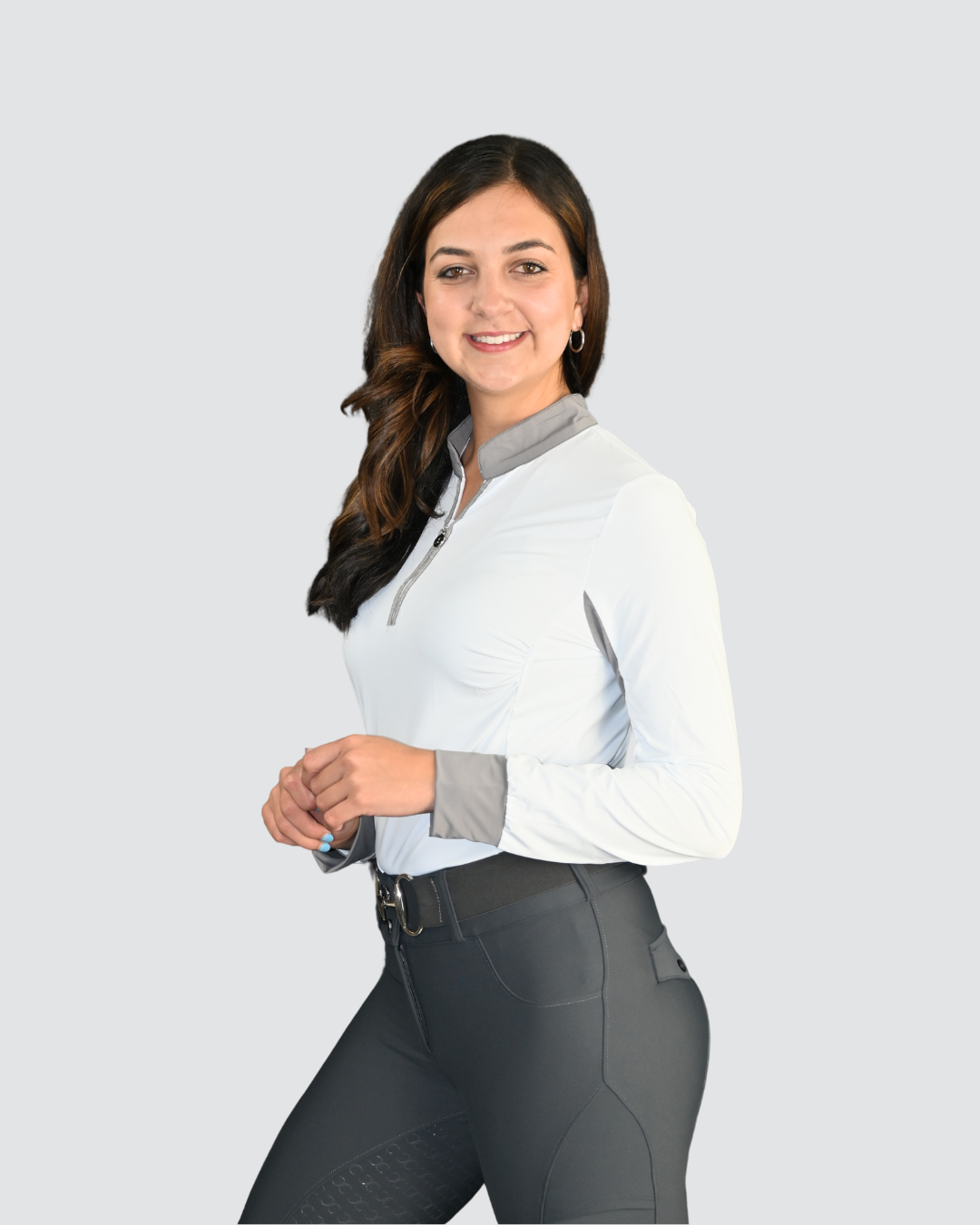 Slate Grey Just Right Summer Breeches + Free Bit Belt - Riders Choice Supply Co