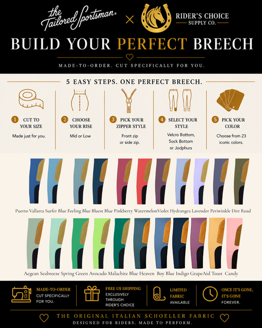 The Tailored Sportsman x Riders Choice Trophy Hunter 'BUILD YOUR BREECH' Ladies & Girls Edition