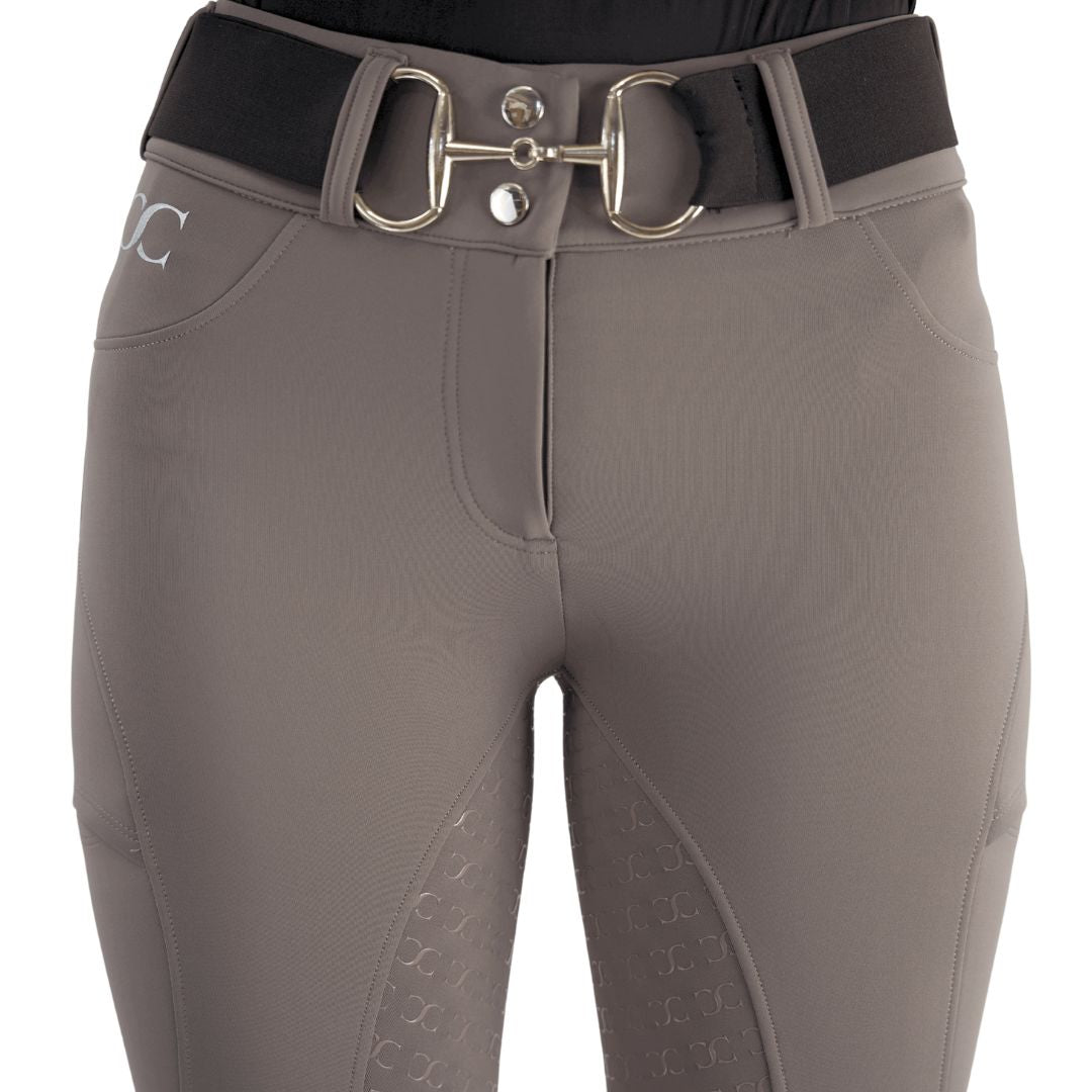 Dove Grey Mid-Weight Winter Full Seat Breeches - Riders Choice Supply Co