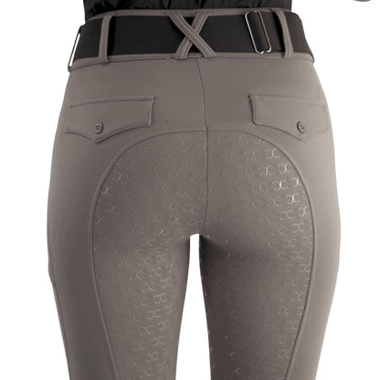 Dove Grey Mid-Weight Winter Full Seat Breeches - Riders Choice Supply Co