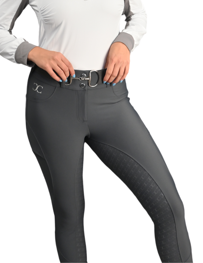 Slate Grey Just Right Summer Breeches + Free Bit Belt - Riders Choice Supply Co