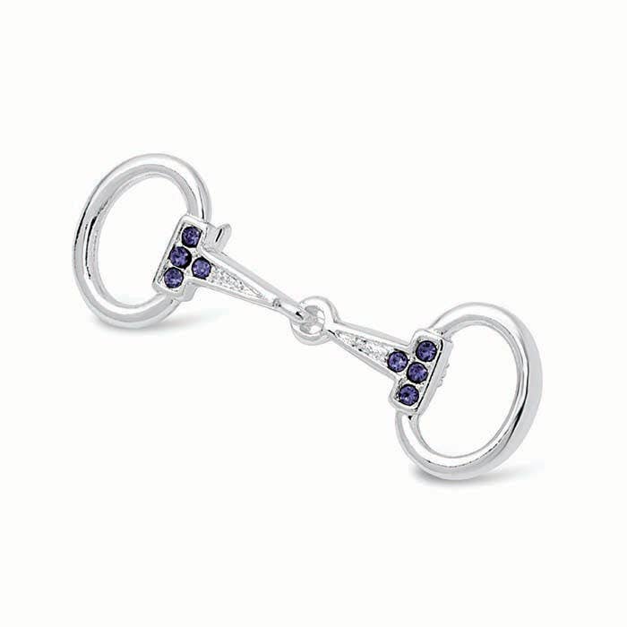 Small Silver Plated Snaffle Bit Stock Pin - Riders Choice Supply Co