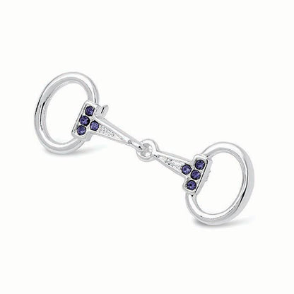 Small Silver Plated Snaffle Bit Stock Pin - Riders Choice Supply Co