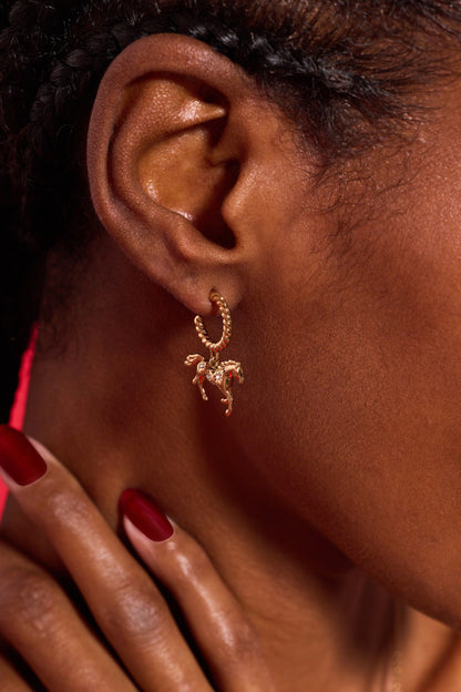 Horse Huggie Hoop Earrings - Riders Choice Supply Co