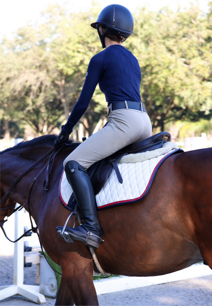 Jump Saddle Pad | White - Riders Choice Supply Co