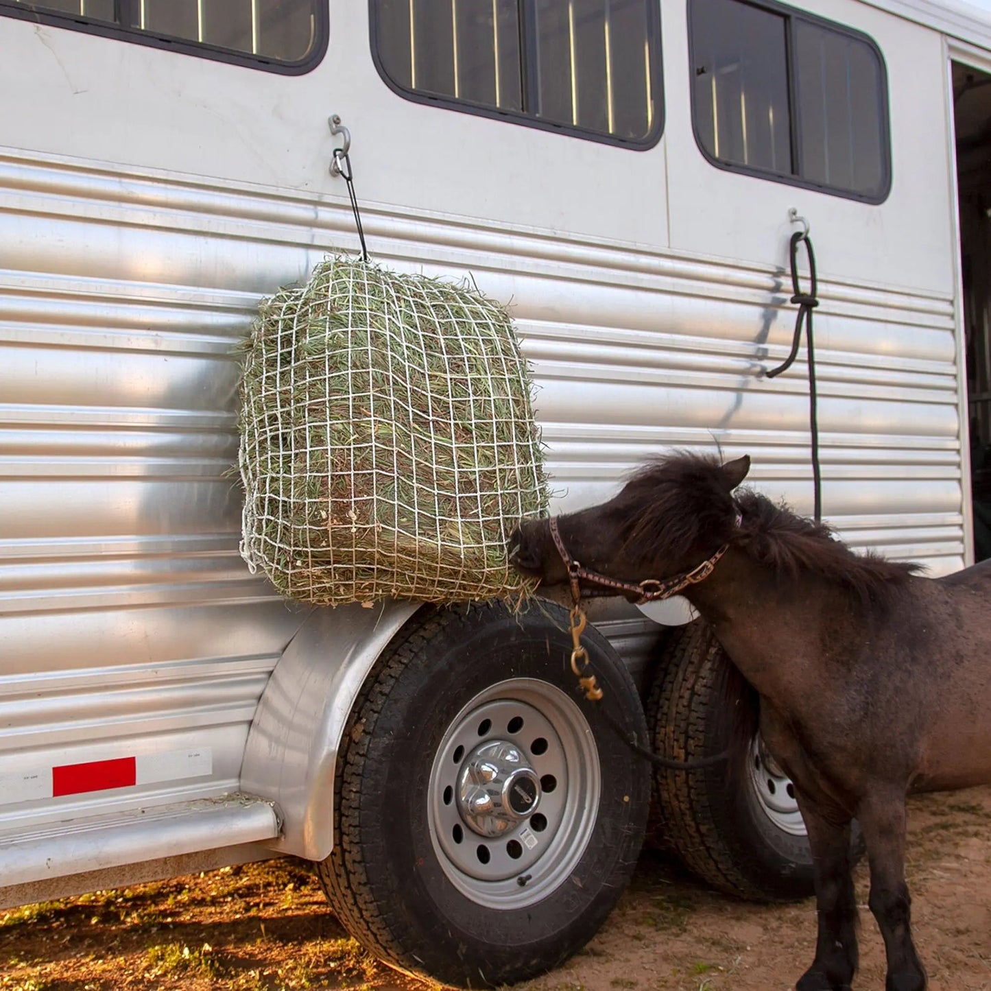Freedom Feeder Trailer/Mini Hay Net - Slow Feed Hay Net - 2 Flake  - 3 Size Mesh Options - Riders Choice Supply Co