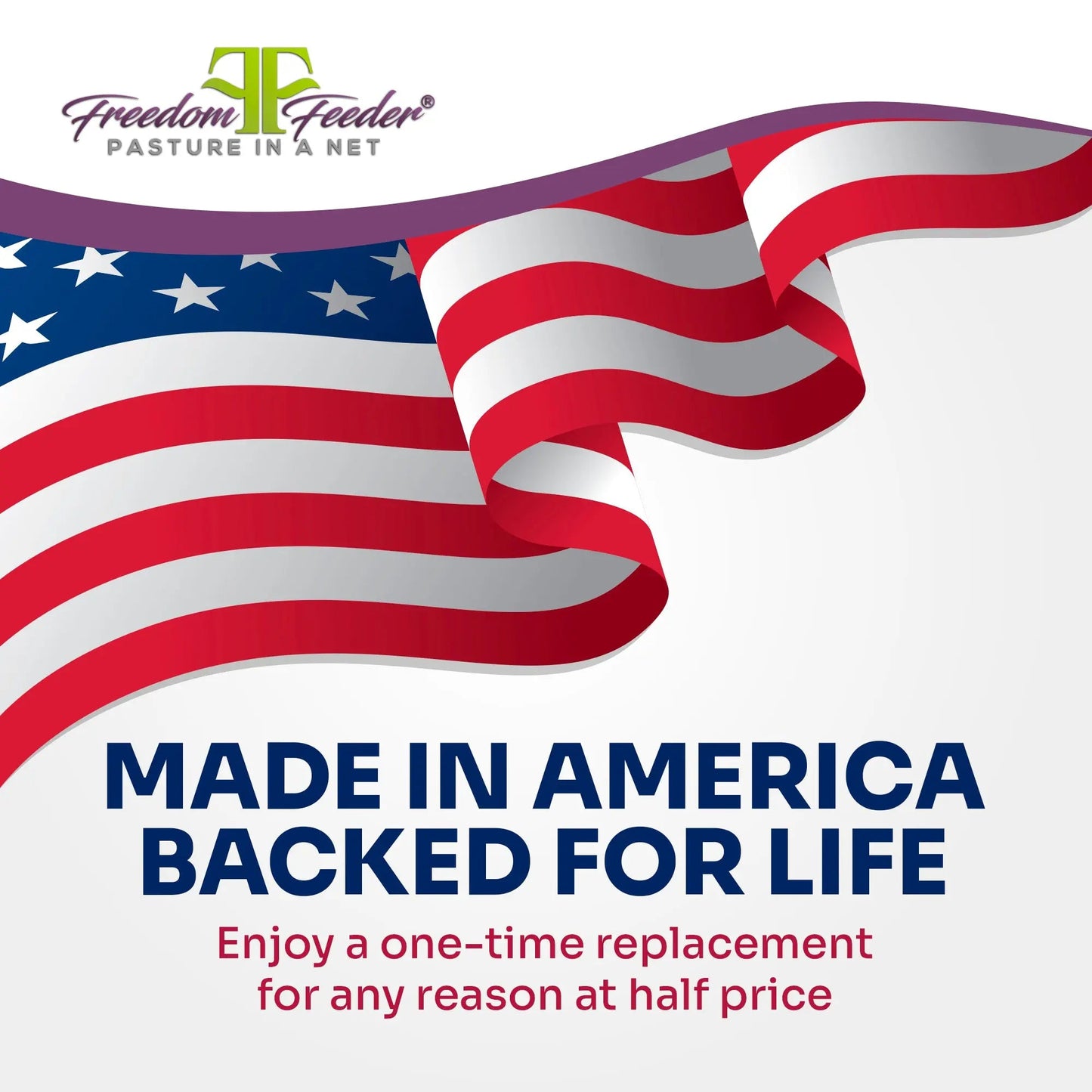 Freedom Feeder Extended Day Net - Slow Feed Hay Net - 2 String Bale - 3 Size Mesh Options - Riders Choice Supply Co