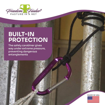Freedom Feeder Full Bale Hay Net - Slow Feed Hay Net - 3 String Bale - 3 Size Mesh Options - Riders Choice Supply Co