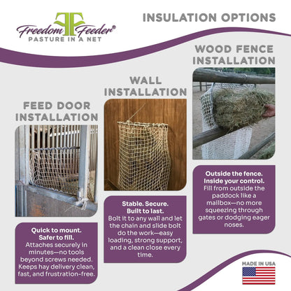 Freedom Feeder Frame - Slow Feed Hay Net Frame - Easy Slow Feed Solution - Riders Choice Supply Co
