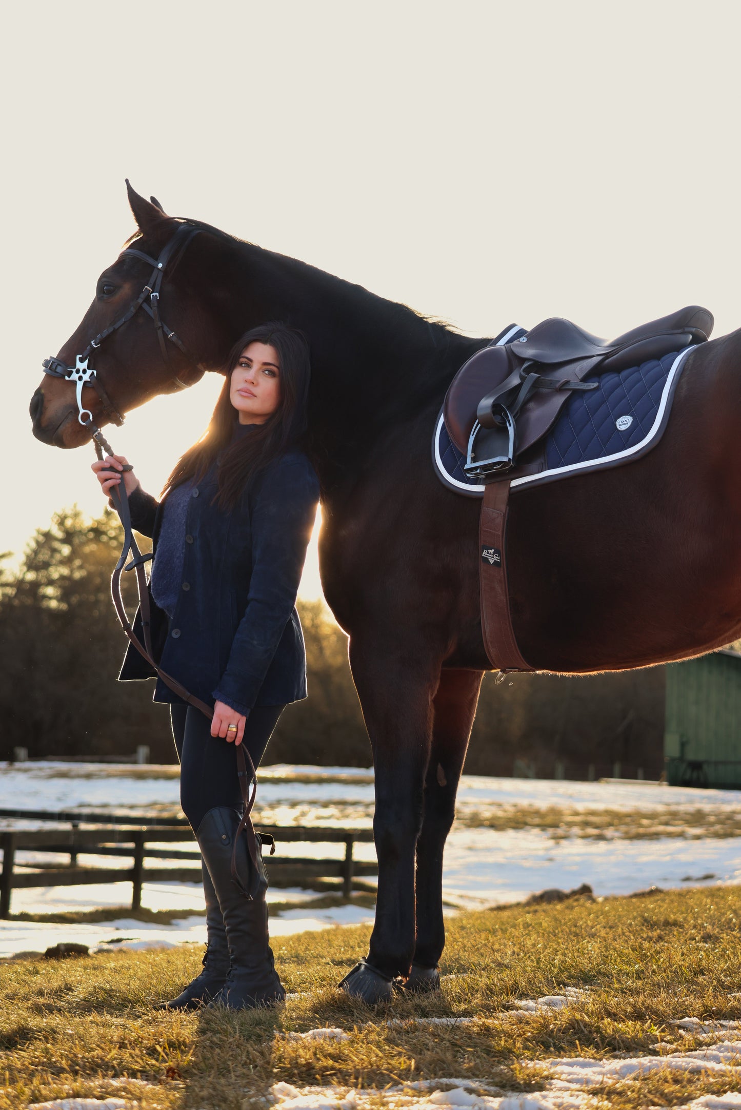 Jump Saddle Pad | Navy - Riders Choice Supply Co