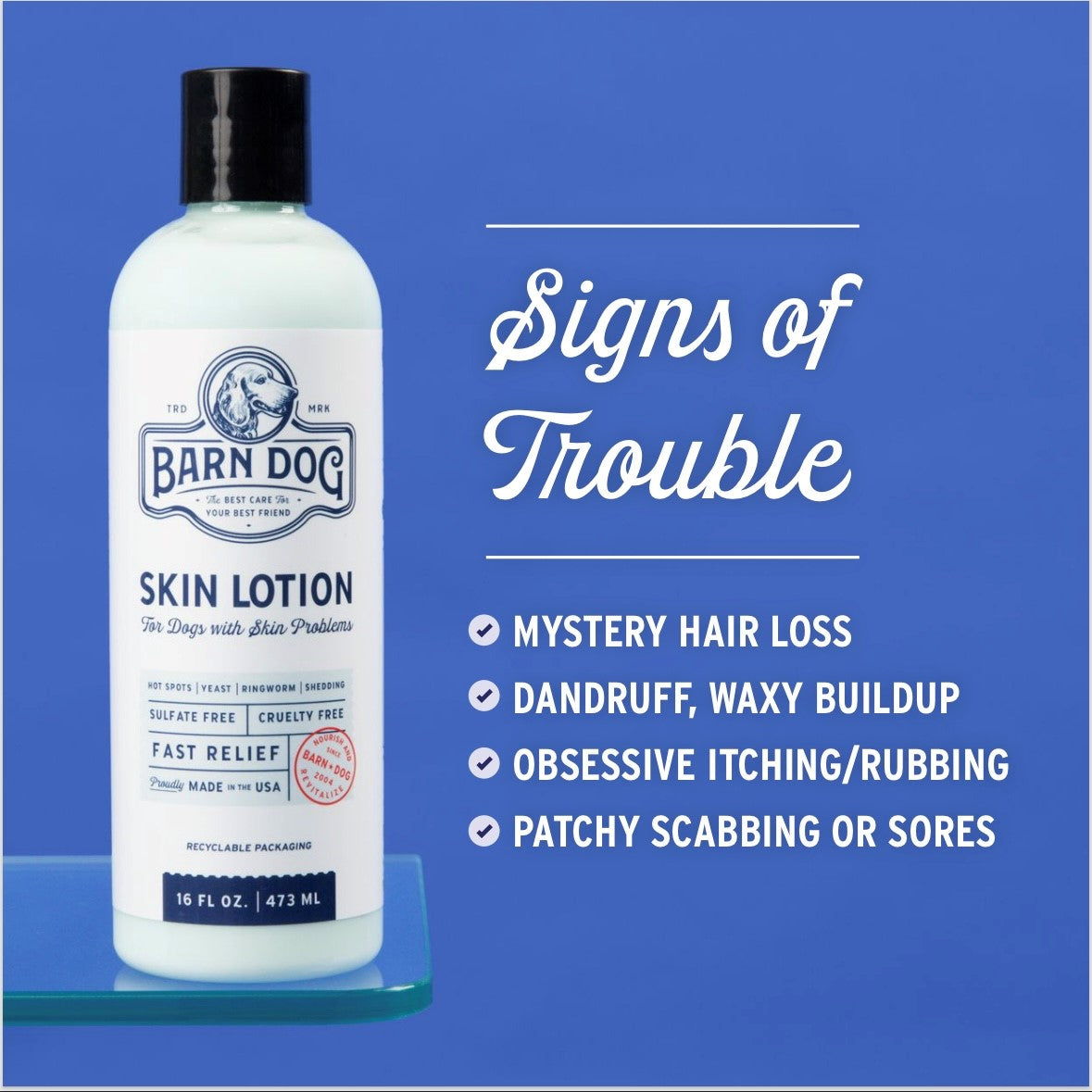 Barn Dog Skin Lotion - Riders Choice Supply Co