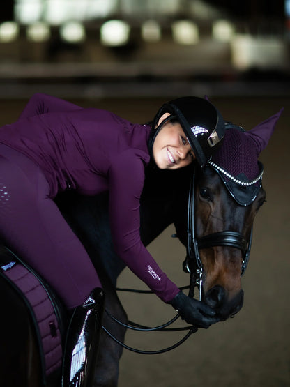 Equestrian Stockholm Ear Bonnet - Black Raven - Riders Choice Supply Co