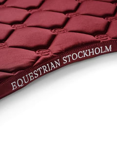 Equestrian Stockholm Jump Saddle Pad Bordeaux - Full
